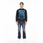 Cult's Novelty Fleece Crew Sweatshirt in Black