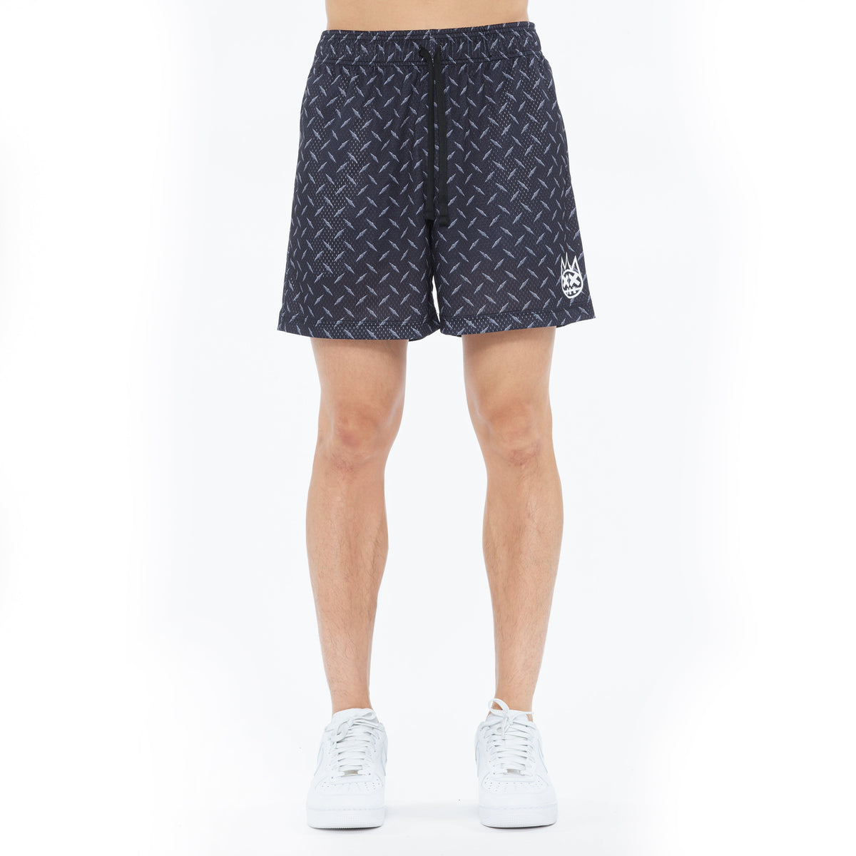 Cult's Mesh Shorts in Diamond Plate