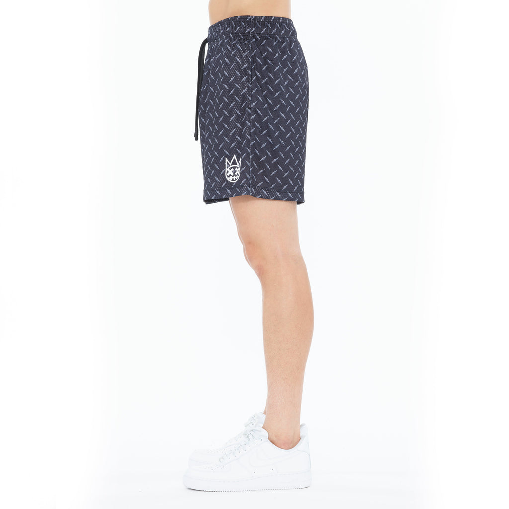 Cult's Mesh Shorts in Diamond Plate