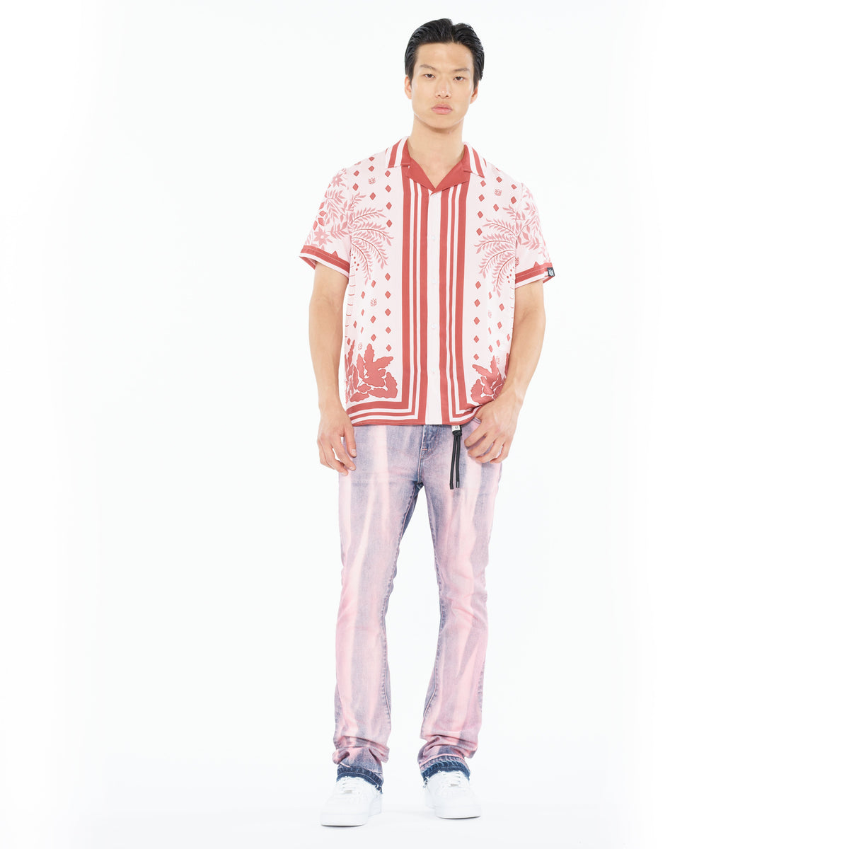 Cult's Cuban Short Sleeve Woven Shirt in Retro