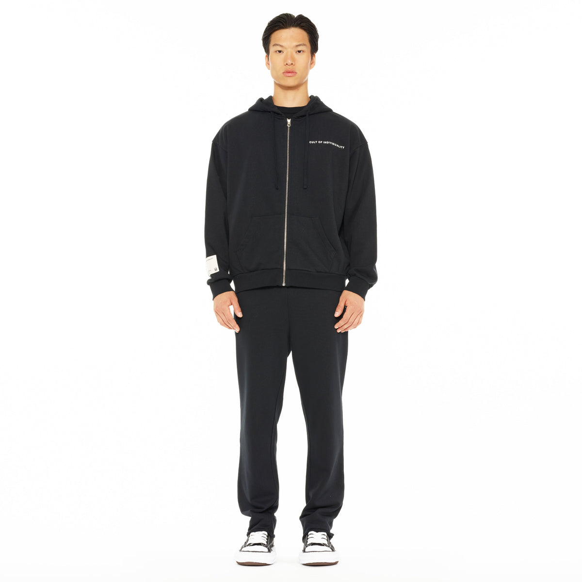 Cult's Open Hem Sweatpants in Black