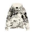 Cult's Zip Novelty Hoody in Winter White