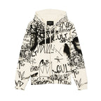 Cult's Zip Novelty Hoody in Winter White