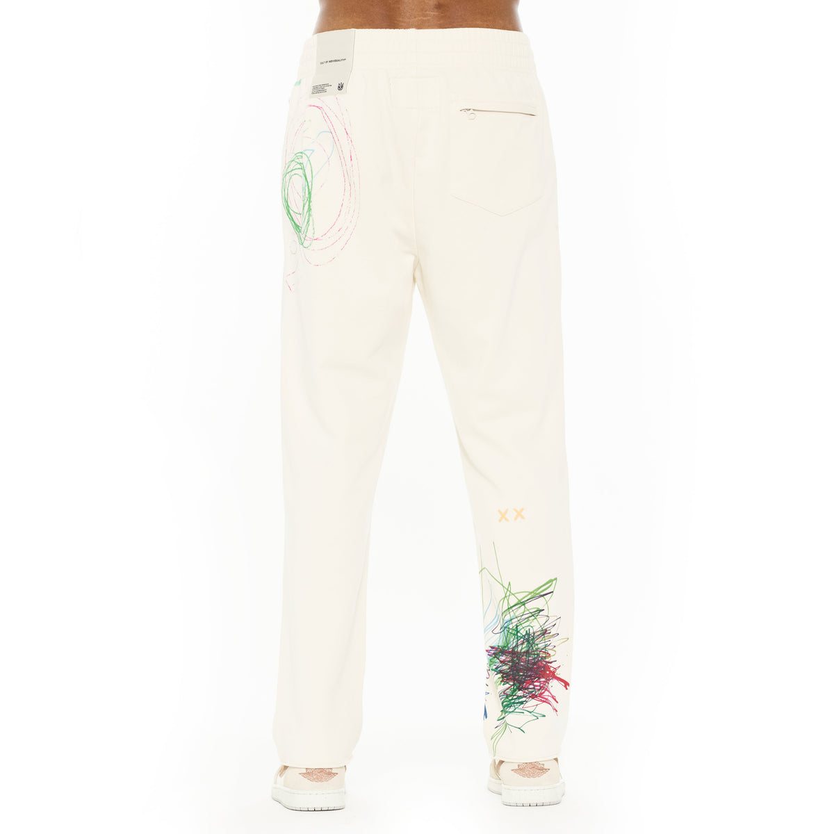Cult's Open Hem Sweatpants in Winter White