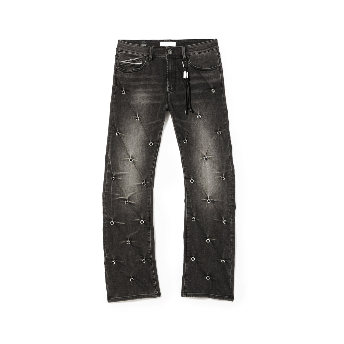 Cult x El Alfa Premium Grunge Baggy 607 Jeans in Darts