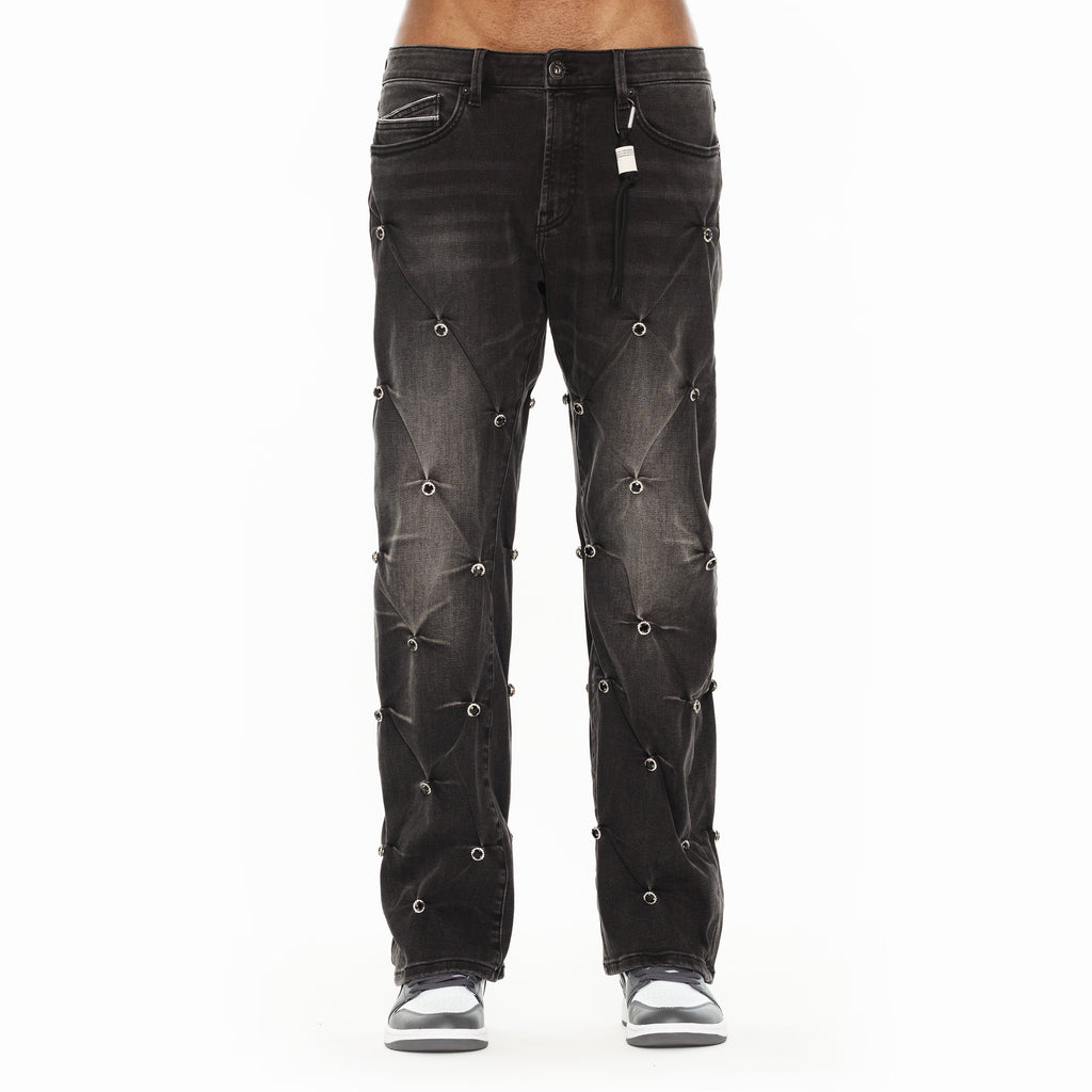 Cult x El Alfa Premium Grunge Baggy 607 Jeans in Darts
