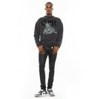Cult's Novelty Fleece Crew Sweatshirt in Vintage Charcoal