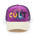 Cult's Logo Mesh Back Trucker Hat "Cult Logo" in Hyacinth Violet