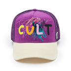 Cult's Logo Mesh Back Trucker Hat "Cult Logo" in Hyacinth Violet
