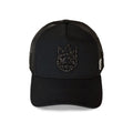 Cult's Crystal Logo Mesh Back Trucker Hat in Black