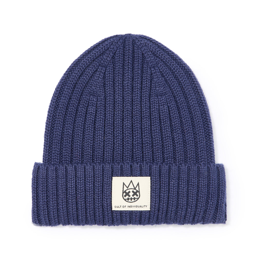 Cult's Knit Hat in Midnight Blue