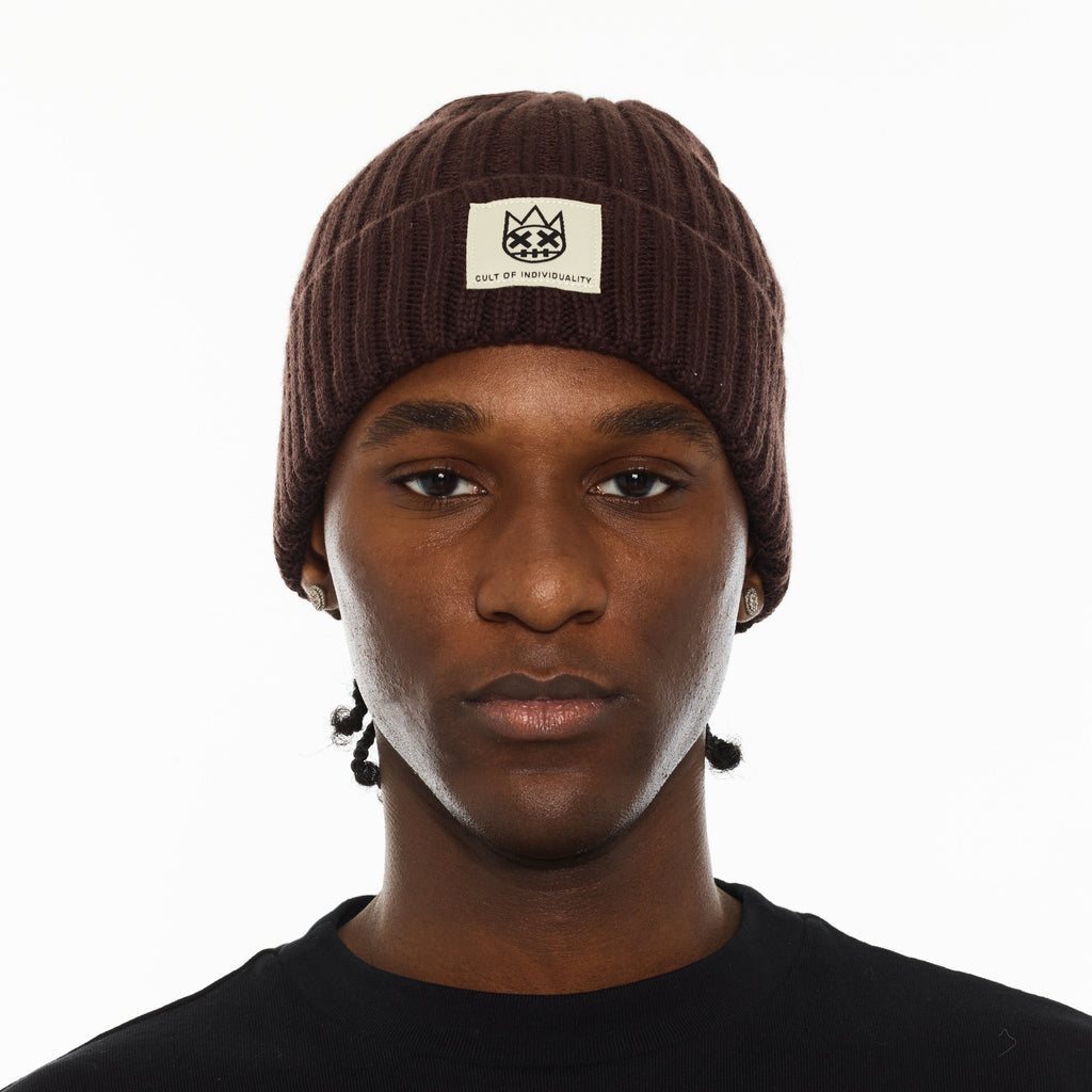 Cult's Knit Hat in Chocolate