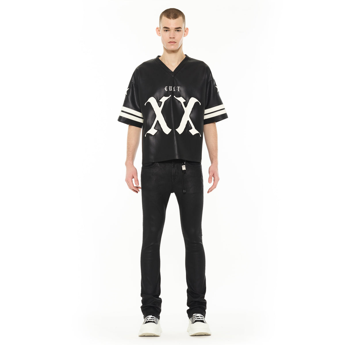 Cult's Lenny Bootcut 603 Jeans in Black Coated