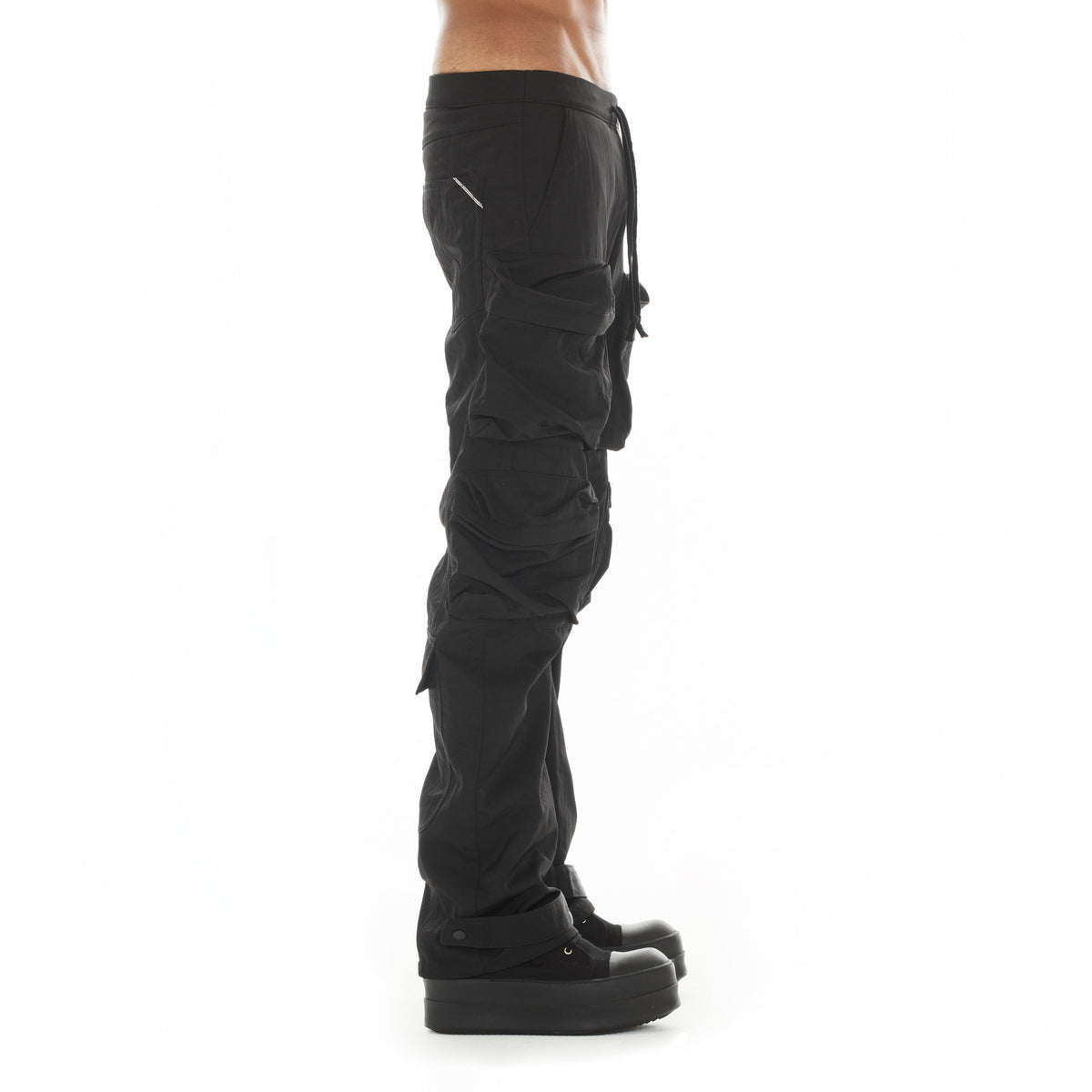 Cult's Baggy Cargo 610 Jeans in Black Nylon