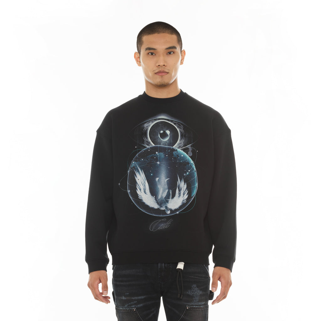 Cult's Novelty Fleece Crew Sweatshirt in Teardrop