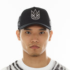 Cult's Repeat Pattern Monochromatic Hat In Black