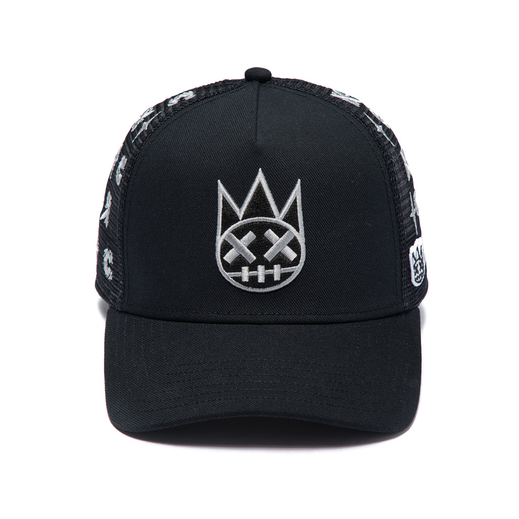 Cult's Repeat Pattern Monochromatic Hat In Black