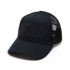 Cult's Metal Studs Mesh Back Trucker Hat In Black