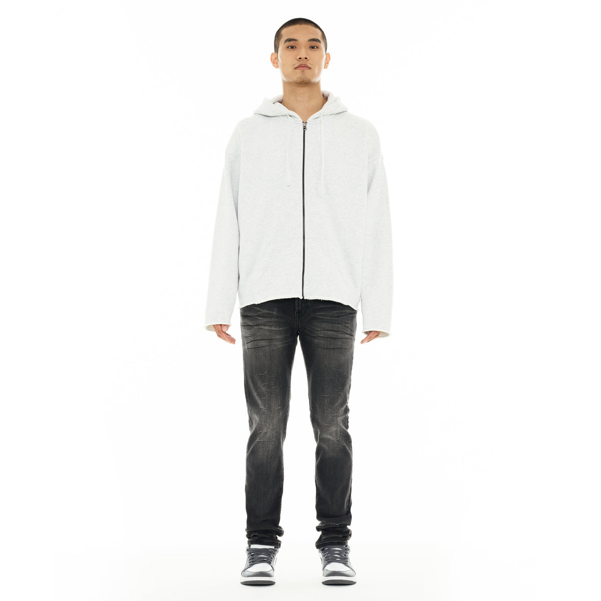 Cult's Zip Hooded Sweatshirt "Core" 620 Grams In Heather Grey