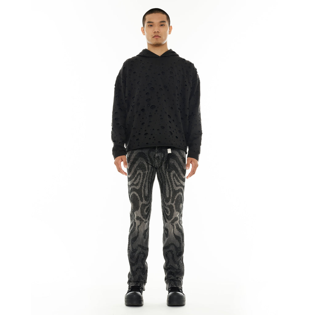 Cult's Signature Pullover Hoody - 550 Grams French Terry in Vintage Charcoal