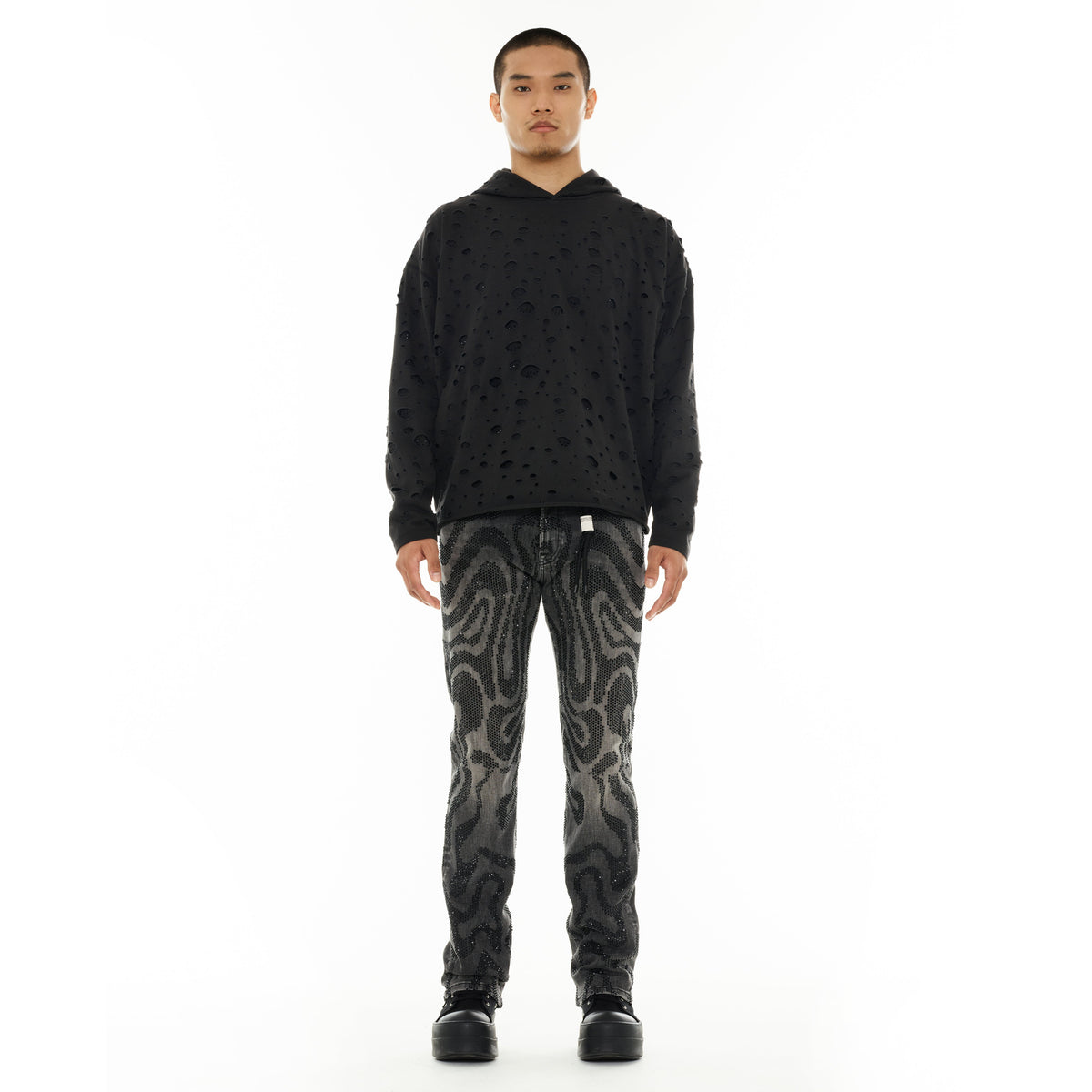 Cult's Signature Rebel Straight Jeans in Swirl