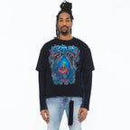 Cult's Long Sleeve Layered Tee "Gradient" In Black