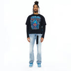 Cult's Long Sleeve Layered Tee "Gradient" In Black