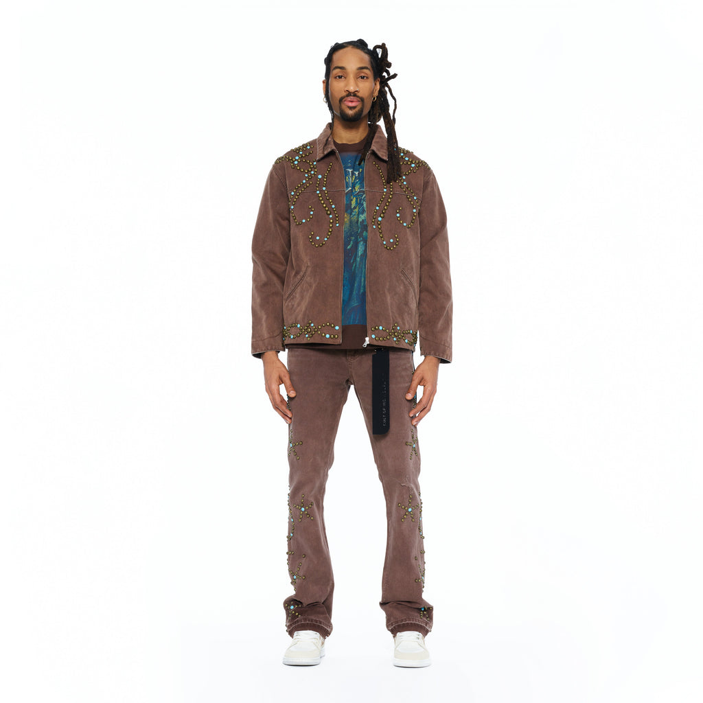 Cult's Canvas Workwear Jacket In Pinecone