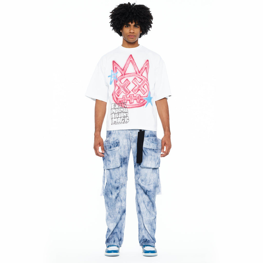 Cult's Grunge Baggy Cargo 610 Jeans In Cloud
