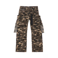 Cult's Grunge Baggy Cargo 610 Jeans In Java Camo