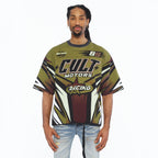 Cult's Oversized Short Sleeve Crew Neck Tee "Racer" 260 Grams In Multi