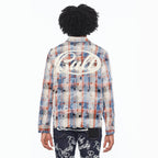 Cult's L/S Vintage Embroidered Plaid Woven Shirt In Harvest Plaid