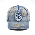 Cult X El Alfa Paisley Panel A Frame Trucker Hat In Light Blue