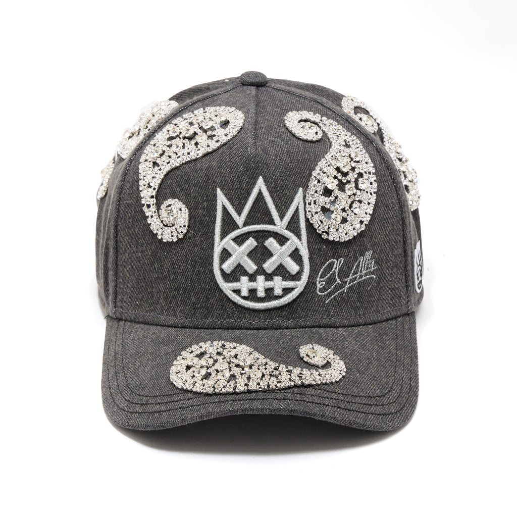Cult X El Alfa Paisley Panel A Frame Trucker Hat In Black