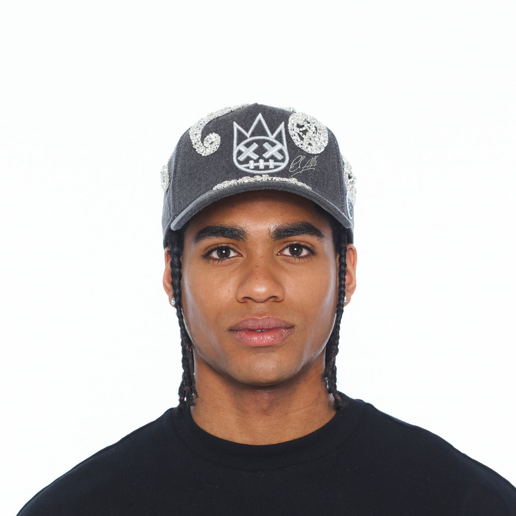 Cult X El Alfa Paisley Panel A Frame Trucker Hat In Black