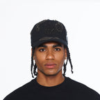 Cult's Paisley 5 Panel A Frame Trucker Hat In Black