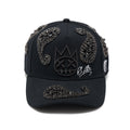 Cult's Paisley 5 Panel A Frame Trucker Hat In Black