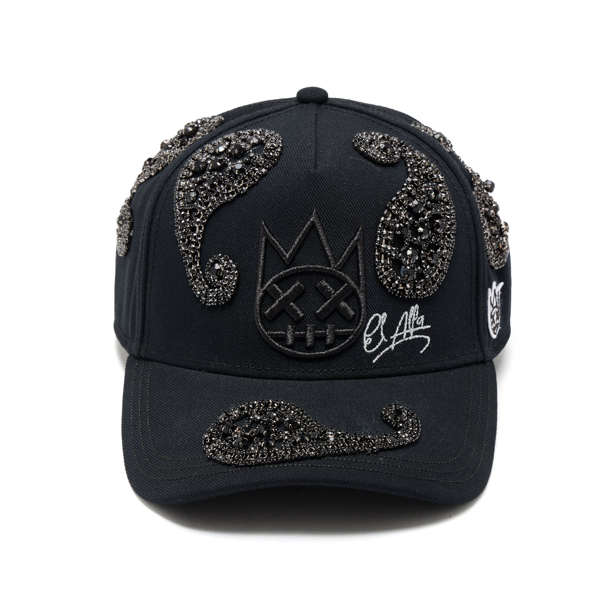 Cult's Paisley 5 Panel A Frame Trucker Hat In Black