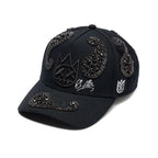 Cult's Paisley 5 Panel A Frame Trucker Hat In Black