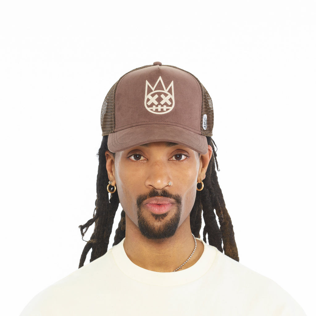 Cult's Logo Mesh Back Trucker Hat In Pinecone