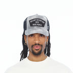 Cult's Mesh Back Trucker Hat "Cant Do Epic Shit" In Grey