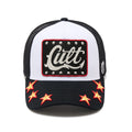 Cult's Mesh Back Trucker Hat "Stars" In White