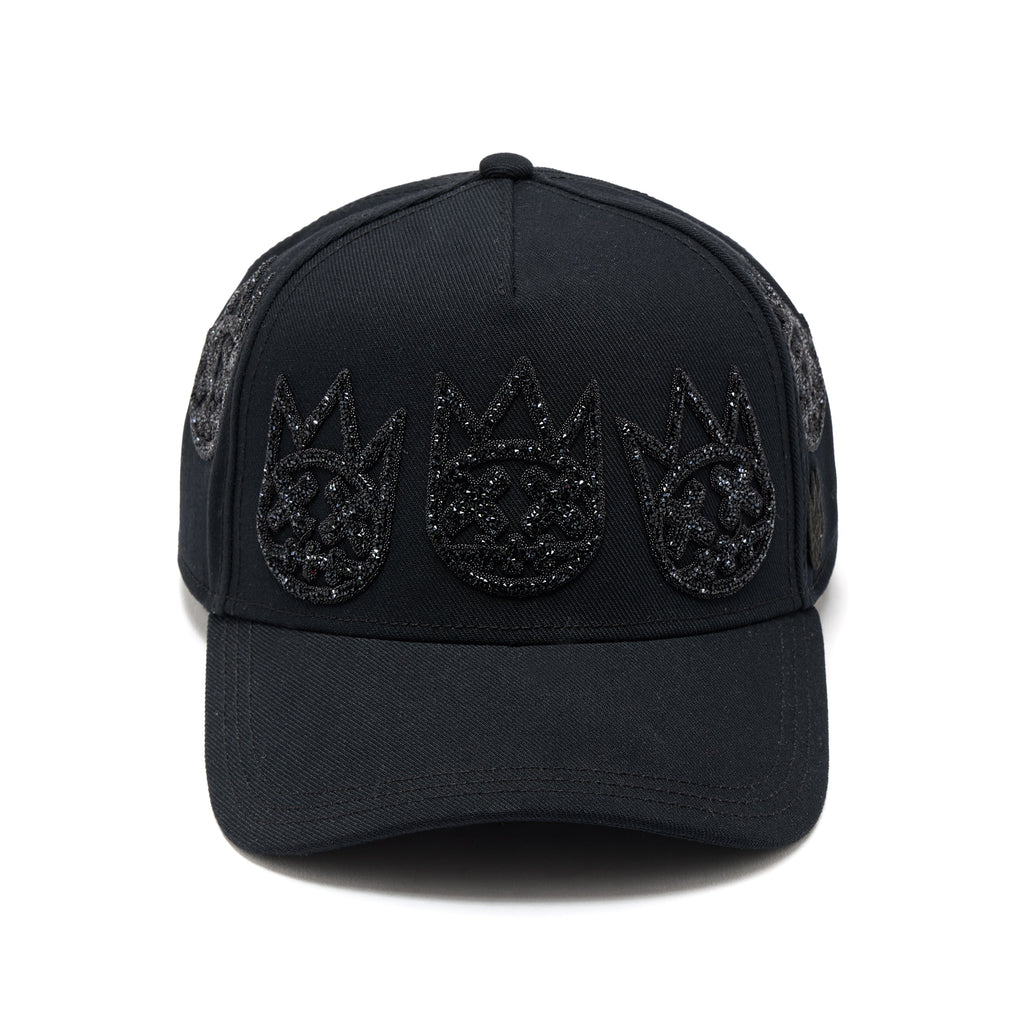 Cult X El Alfa A Frame Hat "Multi Black Crystal Logo" In Black