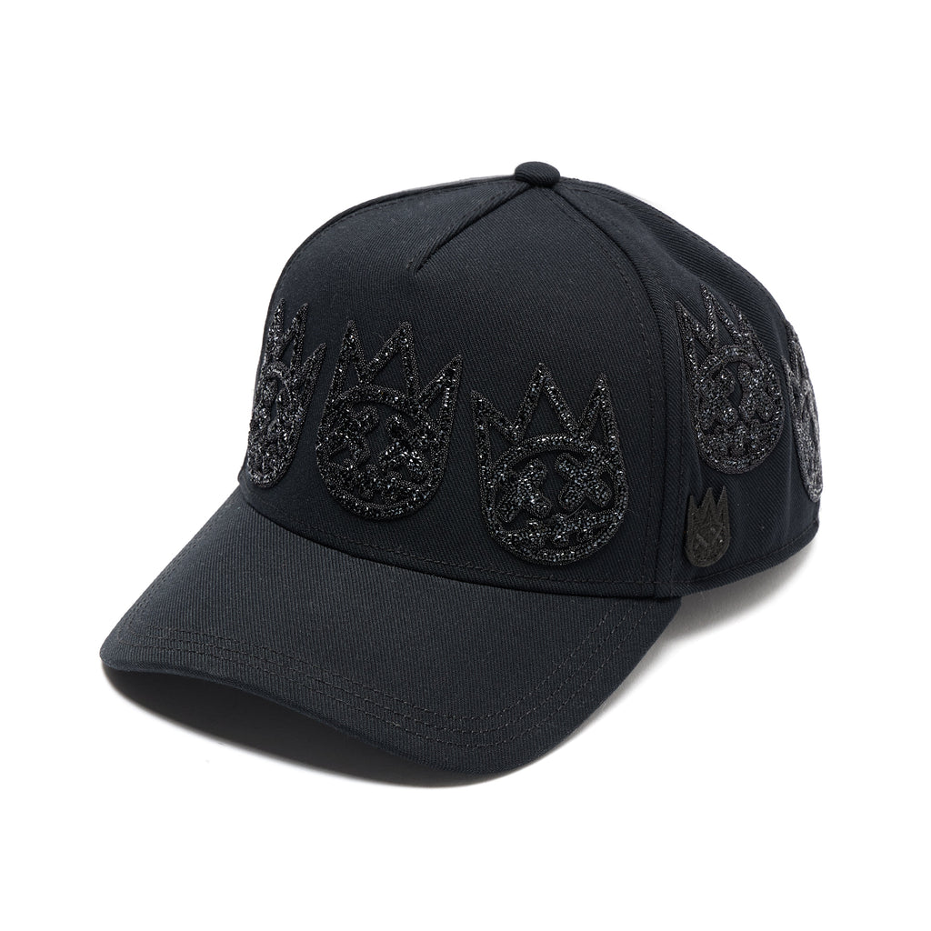 Cult X El Alfa A Frame Hat "Multi Black Crystal Logo" In Black