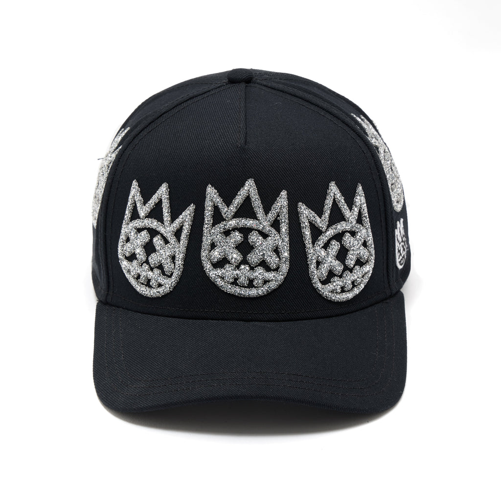 Cult X El Alfa A Frame Hat "Multi Crystal Logo" In Black