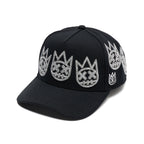 Cult X El Alfa A Frame Hat "Multi Crystal Logo" In Black