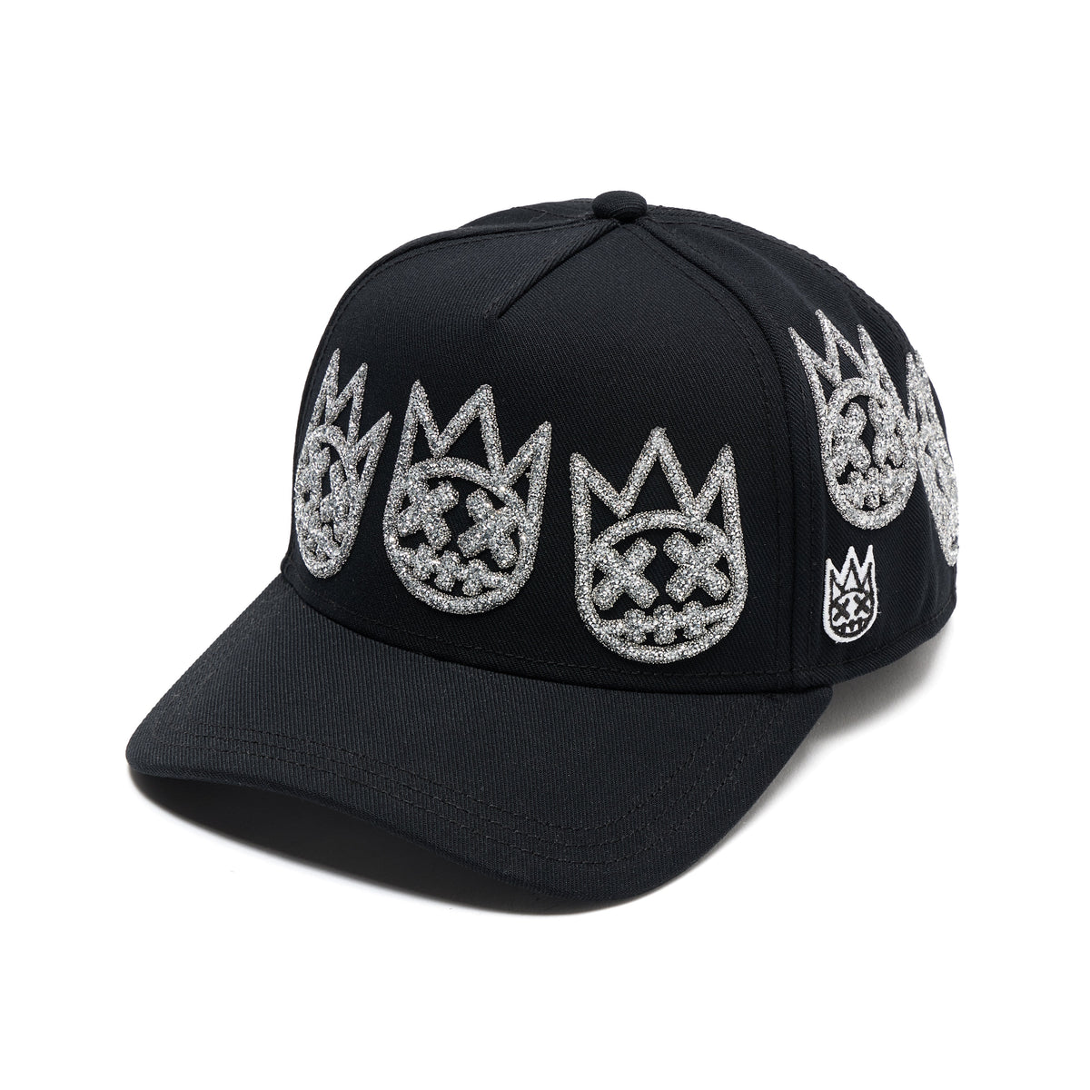 Cult X El Alfa A Frame Hat "Multi Crystal Logo" In Black