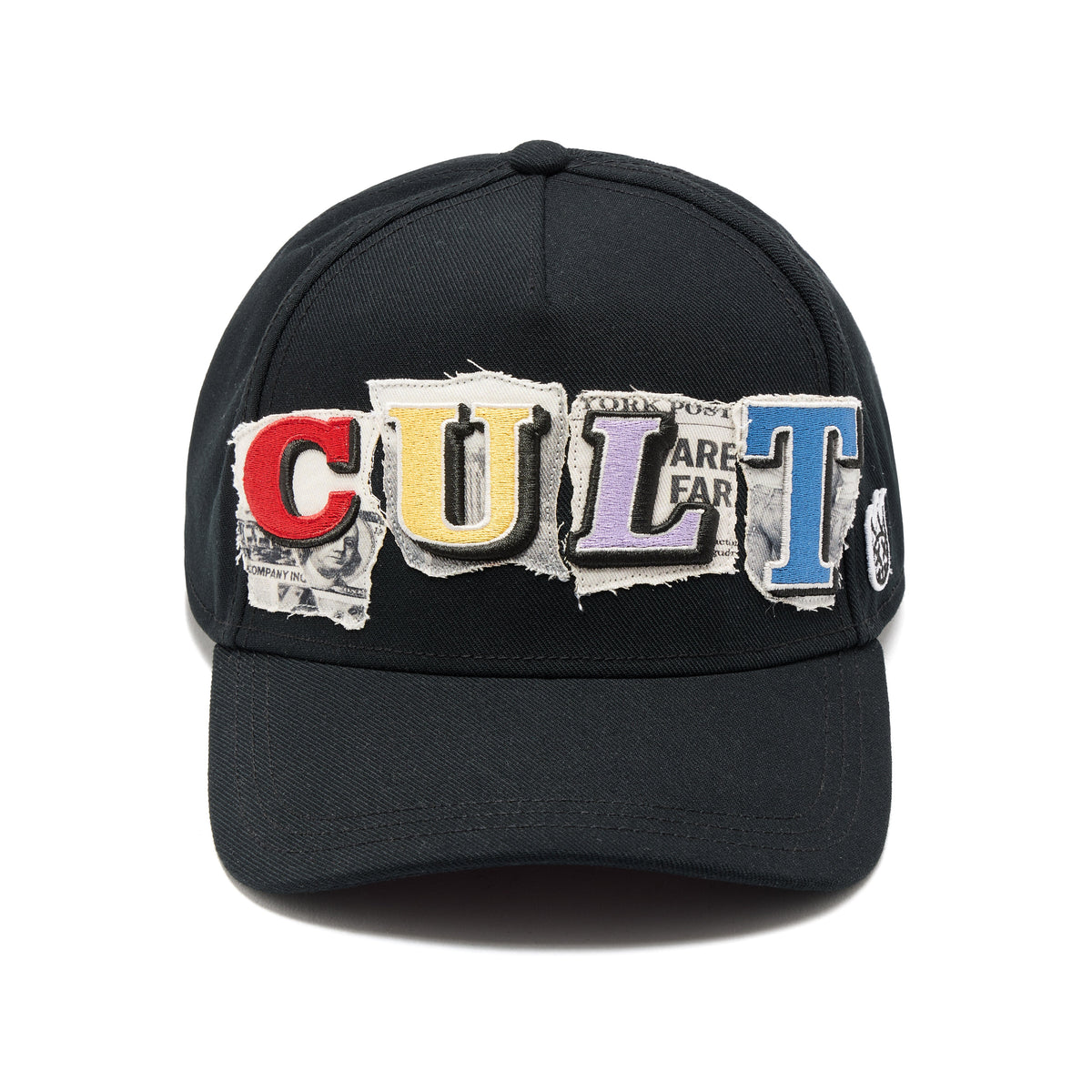 Cult's A Frame Trucker Hat "Cult Newsprint" In Black