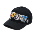Cult's A Frame Trucker Hat "Cult Newsprint" In Black
