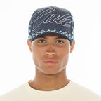 Cult's Mesh Back Trucker Hat "Studs" In Navy